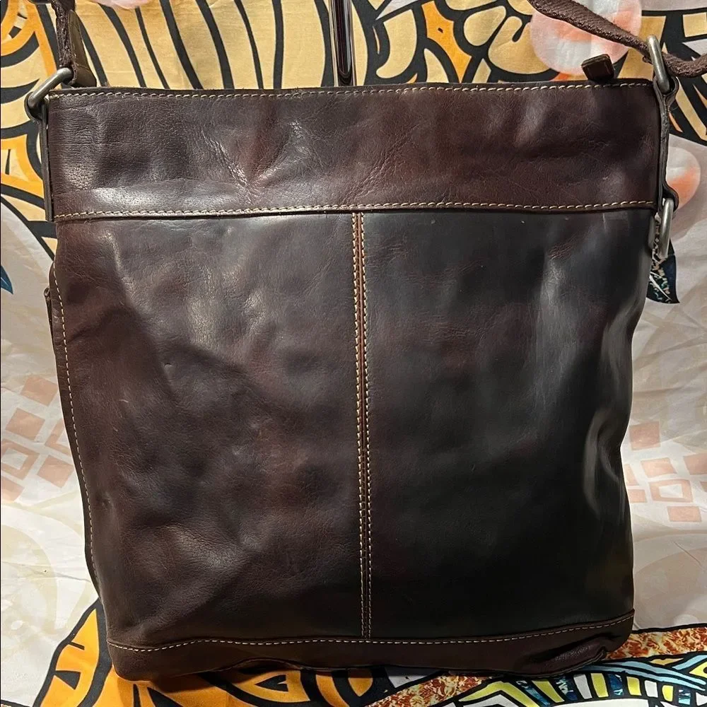 Jack Georges Dark Brown Men's Messenger Bag